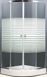 Coliseum S802D 90x90 (прозрачное стекло с полосками) Coliseum S802D 90x90 (прозрачное стекло с полосками)