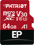 Patriot microSDXC EP Series PEF64GEP31MCX 64GB (с адаптером)
