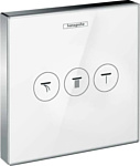 Hansgrohe ShowerSelect Glass 15736400 (белый/хром)