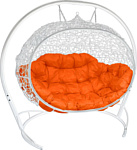 M-Group Улей 11210107 (белый ротанг/оранжевая подушка)