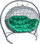M-Group Улей 11210304 (серый ротанг/зеленая подушка)