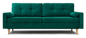 Divan Динс Velvet Emerald 218 см (велюр, зеленый)
