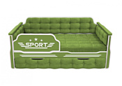 Настоящая мебель Спорт 180x80 (вельвет, темно-зеленый)