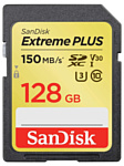 SanDisk Extreme PLUS SDXC Class 10 150MB/s 128GB