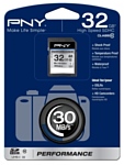 PNY Performance SDHC class 10 UHS-I U1 32GB