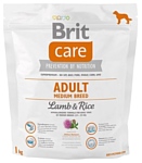 Brit (1 кг) Care Adult Medium Breed Lamb & Rice