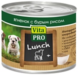 Vita PRO Мясные рецепты Lunch для щенков, ягненок с бурым рисом (0.2 кг) 6 шт.