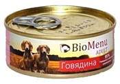 BioMenu (0.1 кг) 1 шт. Adult консервы для собак с говядиной