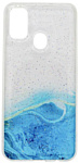 EXPERTS Aquarelle для Samsung Galaxy A21s (голубой)