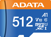 ADATA Premier AUSDX512GUICL10A1-RA1 microSDXC 512GB (с адаптером)