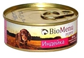 BioMenu (0.1 кг) 24 шт. Puppy консервы для щенков с индейкой