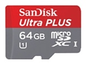 Sandisk Ultra PLUS microSDXC Class 10 UHS Class 1 64GB + SD adapter