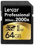 Lexar Professional 2000x SDXC UHS-II 64GB + SD UHS-II reader