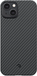 Pitaka MagEZ Case 3 для iPhone 14 (1500D twill, черный/серый)