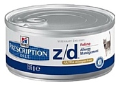 Hill's (0.156 кг) 24 шт. Prescription Diet Z/D Feline Allergy Management canned