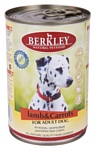 Berkley (0.4 кг) 1 шт. Паштет для собак. Ягненок с морковью