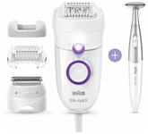 Braun Silk-epil 5 Series 5-825P с триммером White Purple