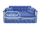 Настоящая мебель Спорт 180x80 (вельвет, синий)