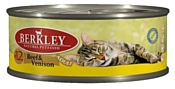 Berkley (0.1 кг) 6 шт. Паштет для кошек #12 Говядина с олениной