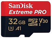 SanDisk Extreme Pro microSDXC Class 10 UHS Class 3 V30 A1 100MB/s 32GB + SD adapter