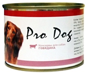 Pro Dog Для собак говядина консервы (0.2 кг) 1 шт.