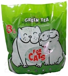 For Cats с ароматом зеленого чая 8л