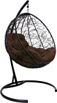 M-Group Круг 11050405 (черный ротанг/коричневая подушка)