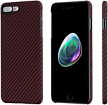 Pitaka MagEZ Case Pro для iPhone 7 Plus (twill, черный/красный)
