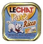 LeChat Pate Ricco с кусочками Тунца, Океанической рыбой и рисом (0.1 кг) 1 шт.