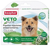 Beaphar Капли veto pure для собак средних пород с экстрактом маргозы и пиретрума