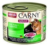 Animonda (0.2 кг) 6 шт. Carny Adult для кошек с говядиной, индейкой и кроликом