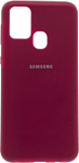 EXPERTS Soft-Touch для Samsung Galaxy M21 с LOGO (малиновый)