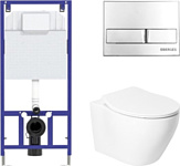 Saniteco KW-99046 в комплекте с инсталляцией + 525 040000 + L3 040013 Saniteco KW-99046 в комплекте с инсталляцией + 525 040000 + L3 040013