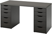 Ikea Лагкаптен/Алекс 194.319.19 (темно-серый/черно-коричневый)