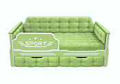 Настоящая мебель Спорт 180x80 (вельвет, зеленый)