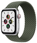 Apple Watch SE GPS + Cellular 44mm Aluminum Case with Braided Solo Loop