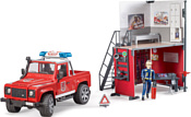Bruder Пожарная станция с джипом и фигуркой 62791