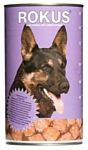 ROKUS Для собак мясные кусочки с кроликом и олениной консервы (1.25 кг) 1 шт.