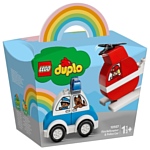 LEGO DUPLO 10957 Мой первый пожарный вертолет и полицейский автомобиль