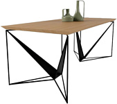 Федельта Мебель Origami 180x92 (бежевый/черный)