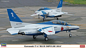 Hasegawa Учебно-тренировочный самолет Kawasaki T4 Blue Impulse Combo