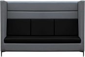 Brioli Дирк трехместный (экокожа, L21-L22 (серый, черные вставки)