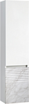 Belux Шкаф-полупенал Севилья ПН35 (166, белый глянцевый мрамор)