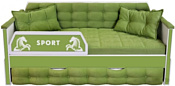 Настоящая мебель Спорт 80x170 с дополнительным спальным местом (экокожа)