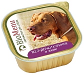 BioMenu (0.15 кг) 1 шт. Adult консервы для собак желудочки куриные в желе