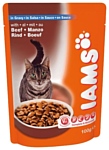Iams Cat Pouch Adult with Beef in Gravy (0.1 кг) 12 шт.