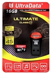 UltraData Ultimate microSDHC class 10 UHS-I U1 16 GB + USB Card Reader