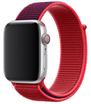 Apple из плетеного нейлона 44 мм (PRODUCT)RED MXHW2