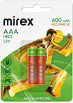 Mirex HR03 AAA 600mAh 2 шт. (HR03-06-E2)