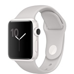 Apple Watch Series 2 38mm White Ceramic with Cloud Sport Band (MNPF2)